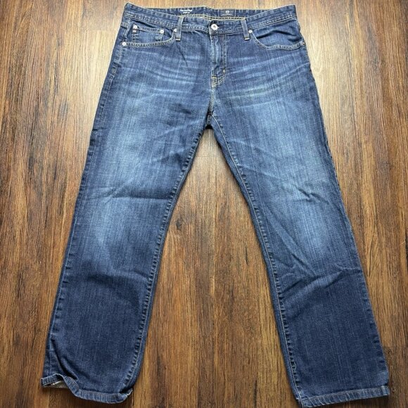 AG Adriano Goldschmied The Protege Straight Leg Jeans Dark Wash Mens 36 X 34 - Picture 1 of 11